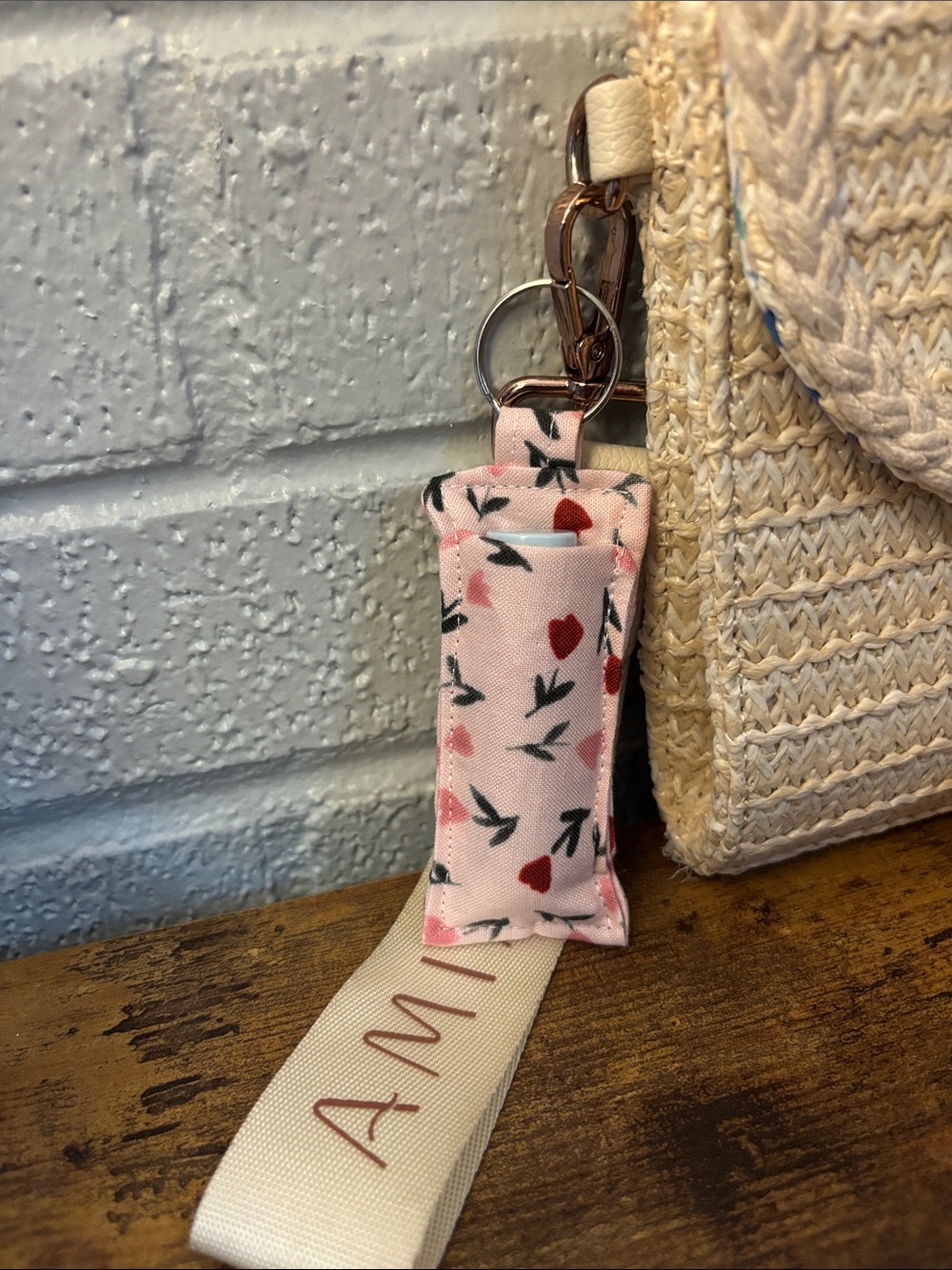 Tulip Keychain Chapstick Holder - Picture 2 of 2